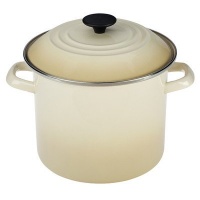 Le Creuset Enamel-on-Steel 8-Quart Covered Stockpot, Dune Le Creuset Enamel-on-Steel 8-Quart Covered Stockpot, Dune