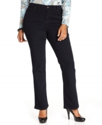 Slimming favorites: Style&co.'s bootcut plus size jeans with flattering tummy control.
