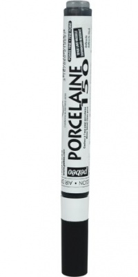 Pebeo Porcelaine 150 China Paint Fine Tip Marker, Anthracite Black