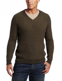 Alex Stevens Men's Ribbed V-neck Sweater Alex Stevens Men's Ribbed V-neck Sweater