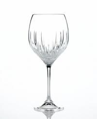 Sublime elegance meets dazzling sparkle in Princess, a goblet from the designer synonymous with stylish refinement, Vera Wang. A pattern of vertical cuts follows a flawlessly smooth crystal curve from bowl to stem. Sublime elegance meets dazzling sparkle in Princess, a goblet from the designer synonymous with stylish refinement, Vera Wang. A pattern of vertical cuts follows a flawlessly smooth crystal curve from bowl to stem.