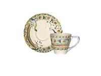 This delightful and colorful pattern adds whimsy to any table. Raphael with its idyllic design rendered in warm pastel colors is an ideal choice. This delightful and colorful pattern adds whimsy to any table. Raphael with its idyllic design rendered in warm pastel colors is an ideal choice.