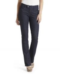 A slim bootcut silhouette instantly elongates legs in this look from Levi's! Pair these jeans with platform sandals and a tee for a no-fuss look that's ultra-flattering. A slim bootcut silhouette instantly elongates legs in this look from Levi's! Pair these jeans with platform sandals and a tee for a no-fuss look that's ultra-flattering.