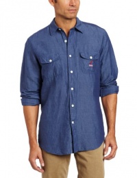 Nautica Men's Long Sleeve Solid Linen Shirt Nautica Men's Long Sleeve Solid Linen Shirt