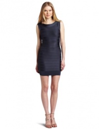 French Connection Women's Ribbon Knits Short Sleeve Dress, Blue, 2 French Connection Women's Ribbon Knits Short Sleeve Dress, Blue, 2