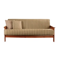 Sure Fit Colton Stripe Futon Slipcover, Cocoa Sure Fit Colton Stripe Futon Slipcover, Cocoa