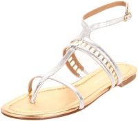 Sigerson Morrison Women's Kade Flat Sandal, Silver, 8.5 M US Sigerson Morrison Women's Kade Flat Sandal, Silver, 8.5 M US