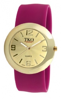 TKO ORLOGI Women's TK614-GWN Gold Slap Metal Wine Watch TKO ORLOGI Women's TK614-GWN Gold Slap Metal Wine Watch