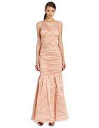 BCBGMAXAZRIA Women's Geo Woven Evening Dress, Light Cameo, 4 BCBGMAXAZRIA Women's Geo Woven Evening Dress, Light Cameo, 4