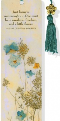 Watercolor Flowers Beaded Bookmark Watercolor Flowers Beaded Bookmark