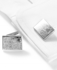Add some polish to your professional look with these cufflinks from Kenneth Cole New York. Add some polish to your professional look with these cufflinks from Kenneth Cole New York.