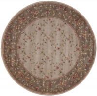 Nourison Zanzibar Highlights Brown 5.6-Feet Round Polyacrylic Area Rug Nourison Zanzibar Highlights Brown 5.6-Feet Round Polyacrylic Area Rug