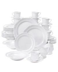 Dress your table for anything with charming Antique White dinnerware and dishes from Mikasa. A scalloped border adds a touch of texture to classic shapes in a set that's equally suited for formal dinner parties or your Sunday breakfast table. Dress your table for anything with charming Antique White dinnerware and dishes from Mikasa. A scalloped border adds a touch of texture to classic shapes in a set that's equally suited for formal dinner parties or your Sunday breakfast table.