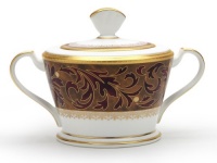 Noritake Xavier Gold Sugar Bowl with Cover Noritake Xavier Gold Sugar Bowl with Cover