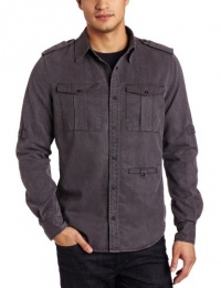 Joe's Jeans Men's Relaxed Military Utility Shirt