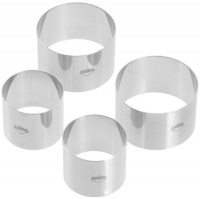 Kuchenprofi Prep/Plating/ Forming Rings, Set of 4 Kuchenprofi Prep/Plating/ Forming Rings, Set of 4