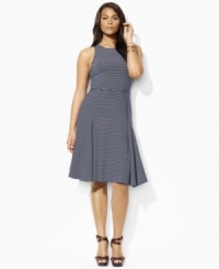 A warm-weather plus size essential is crafted in a chic tank dress silhouette, and rendered in sleek modal jersey for comfort by Lauren by Ralph Lauren. A warm-weather plus size essential is crafted in a chic tank dress silhouette, and rendered in sleek modal jersey for comfort by Lauren by Ralph Lauren.