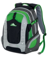 Throw in your tech-this large, multi-compartment pack features a cushion zone padded computer sleeve and an integrated tablet sleeve that protect your most valued possessions. A comfort construction, with adjustable side compression straps and S-shaped shoulder straps with Hex-Vent mesh Airflow™ padding, lightens your load and makes it easy to go from here to there. Throw in your tech-this large, multi-compartment pack features a cushion zone padded computer sleeve and an integrated tablet sleeve that protect your most valued possessions. A comfort construction, with adjustable side compression straps and S-shaped shoulder straps with Hex-Vent mesh Airflow™ padding, lightens your load and makes it easy to go from here to there.