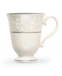 Welcome your guests to the table with the formal elegance of Lenox's Pearl Innocence dinnerware and dishes collection. This fine bone china brings together a graceful tone-on-tone design with hand enameled pearl-like accents and rich bands of polished platinum. Welcome your guests to the table with the formal elegance of Lenox's Pearl Innocence dinnerware and dishes collection. This fine bone china brings together a graceful tone-on-tone design with hand enameled pearl-like accents and rich bands of polished platinum.