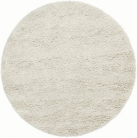 Area Rug 8x8 Round Shag Ivory Color - Surya Metropolitan Rug from RugPal Area Rug 8x8 Round Shag Ivory Color - Surya Metropolitan Rug from RugPal