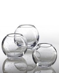 The Larabee Dot rose bowl is the perfect decoration for any tabletop or mantle. Etched polka-dots on clear crystal lend elegance to your home. The Larabee Dot rose bowl is the perfect decoration for any tabletop or mantle. Etched polka-dots on clear crystal lend elegance to your home.