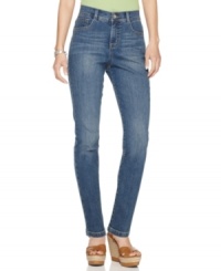 Show off your figure with these high-waisted petite skinny jeans from Style&co.! Pair with wedges for a fashion-forward look. Show off your figure with these high-waisted petite skinny jeans from Style&co.! Pair with wedges for a fashion-forward look.