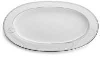 Noritake Platinum Wave 14-Inch Oval Platter Noritake Platinum Wave 14-Inch Oval Platter