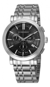 Burberry Men's BU1360 Heritage Black Chronograph Dial Bracelet Watch Burberry Men's BU1360 Heritage Black Chronograph Dial Bracelet Watch