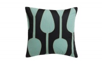 Echo Pop Poppy 18*18-Inch Polyester Fill Pillow, Ease Echo Pop Poppy 18*18-Inch Polyester Fill Pillow, Ease