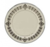 Lenox Solitaire Platinum Banded Ivory China 9-Inch Accent Plate Lenox Solitaire Platinum Banded Ivory China 9-Inch Accent Plate