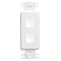 Leviton 41642-W QuickPort Decora Insert, 2-Port, White Leviton 41642-W QuickPort Decora Insert, 2-Port, White