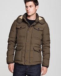 A protective and high performance jacket stuffed with down for warmth when you're hitting the slopes or pelting your friends with snowballs. A protective and high performance jacket stuffed with down for warmth when you're hitting the slopes or pelting your friends with snowballs.