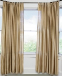 The perfect solution for your bay window, the Bayview curtain rod is specifically designed to fit three window panels. Adjustable. Choose from a black, bronze or nickel finish. The perfect solution for your bay window, the Bayview curtain rod is specifically designed to fit three window panels. Adjustable. Choose from a black, bronze or nickel finish.