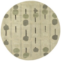 Area Rug 8x8 Round Contemporary Beige Color - Surya Artist Studio Rug from RugPal Area Rug 8x8 Round Contemporary Beige Color - Surya Artist Studio Rug from RugPal