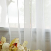 Beautiful Sheer Voile White 1 Pair (Each panel measures 58 Wide x 84 Long, Pair Measures 116 Wide x 84 Long) Beautiful Sheer Voile White 1 Pair (Each panel measures 58 Wide x 84 Long, Pair Measures 116 Wide x 84 Long)