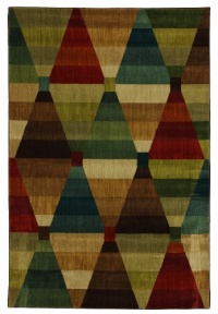 Townhouse Rugs 63-Inch by 94-Inch Area Rug, Kaleidoscope Diamonds Townhouse Rugs 63-Inch by 94-Inch Area Rug, Kaleidoscope Diamonds