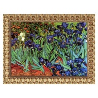 Les Irises (Irises) Canvas Wall Art by Vincent van Gogh - 24W x 20H in. Size-Color - 23.5 - Antique Gold Rococo Les Irises (Irises) Canvas Wall Art by Vincent van Gogh - 24W x 20H in. Size-Color - 23.5 - Antique Gold Rococo