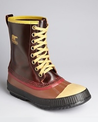 Don't let lousy weather deter you. These high-performance rain boots keep you warm and dry, step after step, time after time. Another premier design from the quality brand Sorel. Don't let lousy weather deter you. These high-performance rain boots keep you warm and dry, step after step, time after time. Another premier design from the quality brand Sorel.