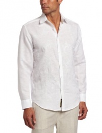Cubavera Men's Long Sleeve Ornate Embroidered Shirt Cubavera Men's Long Sleeve Ornate Embroidered Shirt