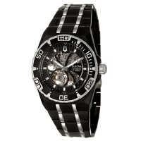 Bulova Men's 98A108 Marine Star Mechanical Hand-Wind Automatic Black Dial Watch Bulova Men's 98A108 Marine Star Mechanical Hand-Wind Automatic Black Dial Watch