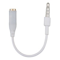 3.5mm Headphone Adapter for Apple iPhone Recessed Jack, 3.5mm, White 3.5mm Headphone Adapter for Apple iPhone Recessed Jack, 3.5mm, White