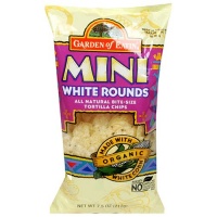 Garden of Eatin' Tortilla Chips, Mini White Rounds, 7.5-Ounce Bags (Pack of 12)