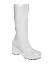 Until the rain goes away, pull on the Lorraine boots and play! Waterproof with odor prevention technology, this design by Rockport is perfect for arriving high and dry. Until the rain goes away, pull on the Lorraine boots and play! Waterproof with odor prevention technology, this design by Rockport is perfect for arriving high and dry.