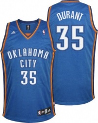 NBA Oklahoma City Thunder Kevin Durant #35 Youth Replica Road Jersey, Blue NBA Oklahoma City Thunder Kevin Durant #35 Youth Replica Road Jersey, Blue