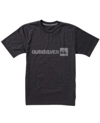 Hard-working. The classic Quiksilver logo on this tee makes it a simple basic that pads out his closet perfectly. Hard-working. The classic Quiksilver logo on this tee makes it a simple basic that pads out his closet perfectly.