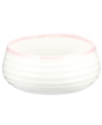 Distinctly ribbed Sophie Conran dinnerware sets your table with the charm of traditional hand-thrown pottery, but the durability of contemporary Portmeirion porcelain. Mix this banded Carnivale salad bowl with solid pink pieces. Distinctly ribbed Sophie Conran dinnerware sets your table with the charm of traditional hand-thrown pottery, but the durability of contemporary Portmeirion porcelain. Mix this banded Carnivale salad bowl with solid pink pieces.