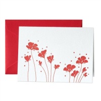 Crane & Co. Letterpress Poppy Notes (CF1106) Crane & Co. Letterpress Poppy Notes (CF1106)