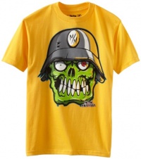 Metal Mulisha Boys 8-20 Bonehed Short Sleeve Tee, Yellow, Small