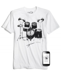 Give your basics a whole new beat-this Zapparel tee comes to life thanks to the latest technology. Simply download the Zappar app for your iPhone or Android and select the Zapparel icon to locate your shirt. Once you find it, tap the Zap button and point your phone at your shirt. Its cutting-edge graphic will come to life with explosive, multidimensional detail. Give your basics a whole new beat-this Zapparel tee comes to life thanks to the latest technology. Simply download the Zappar app for your iPhone or Android and select the Zapparel icon to locate your shirt. Once you find it, tap the Zap button and point your phone at your shirt. Its cutting-edge graphic will come to life with explosive, multidimensional detail.