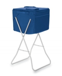 A cold drink is always in reach with Picnic Time. More than a cooler, the Party Cube comes with a removable aluminum stand so you never have to bend and struggle to grab picnic or game day provisions. Unzip the entire lid or one section at a time to keep in the cold. A cold drink is always in reach with Picnic Time. More than a cooler, the Party Cube comes with a removable aluminum stand so you never have to bend and struggle to grab picnic or game day provisions. Unzip the entire lid or one section at a time to keep in the cold.